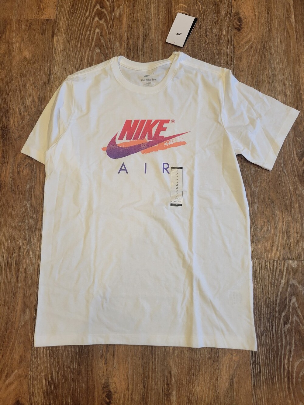 NWT Mens Large Big & Tall Nike Air Tshirt White